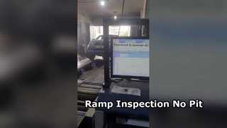 อุปกรณ์ตรวจสอบยานพาหนะของลูกค้าคองโก 4 ใน 1 บนทางลาดไม่มีหลุม