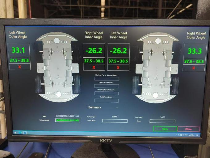 CTZJ-15 รถบรรทุก รถยนต์ หน่วยตรวจสอบมุมการควบคุมภาระ 15T ด้วยเครื่องควบคุม LCD พร้อมจอสัมผัส
