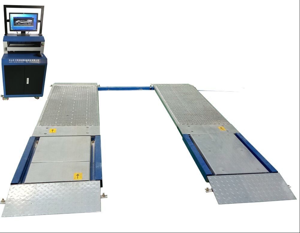 เครื่องทดสอบเบรกแบบแผ่นแบนพิเศษความจุ 4T สำหรับรถบรรทุกที่มีน้ำหนักเพลาสูงสุด 10,000 กก