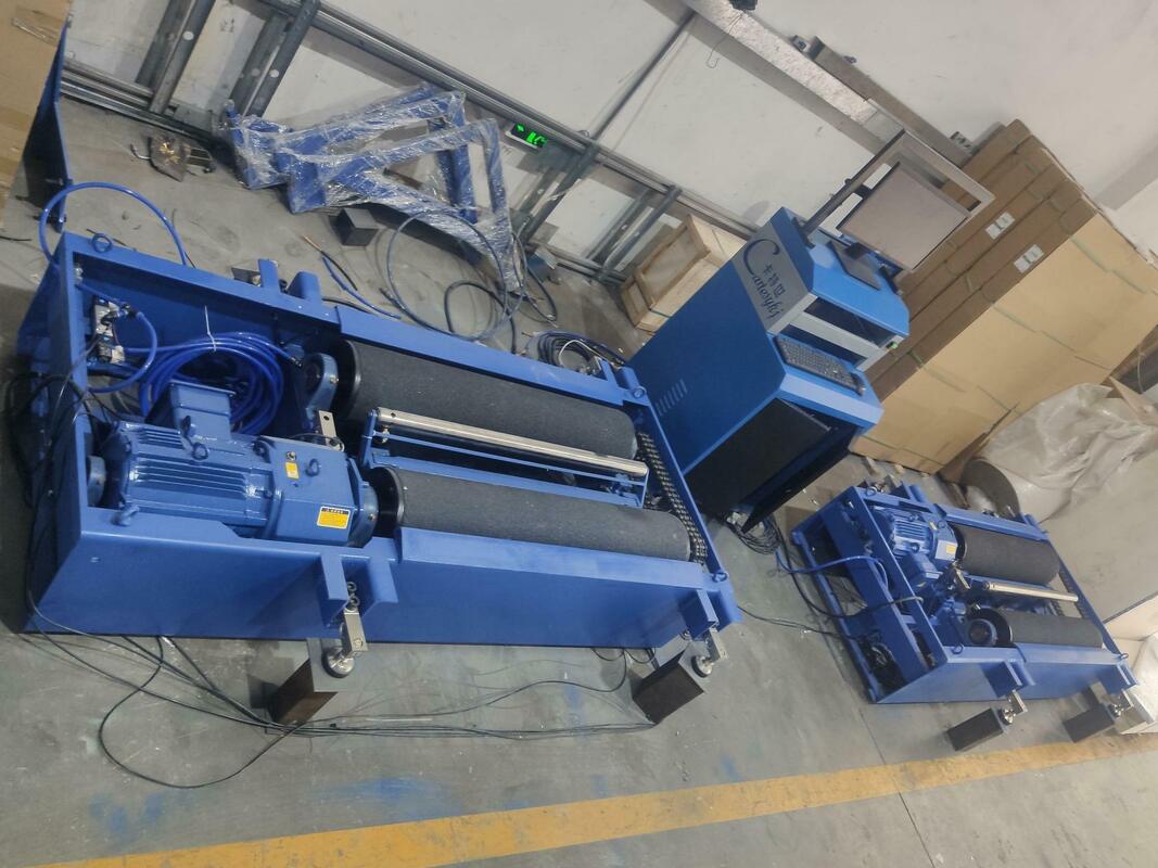 เครื่องทดสอบเบรกแบบลูกกลิ้ง Cartesy Automobile ForcesWith Axle Load CTFZ-10B เครื่องทดสอบเบรกแบบลูกกลิ้ง 10 ตันสำหรับยานพาหนะหนัก