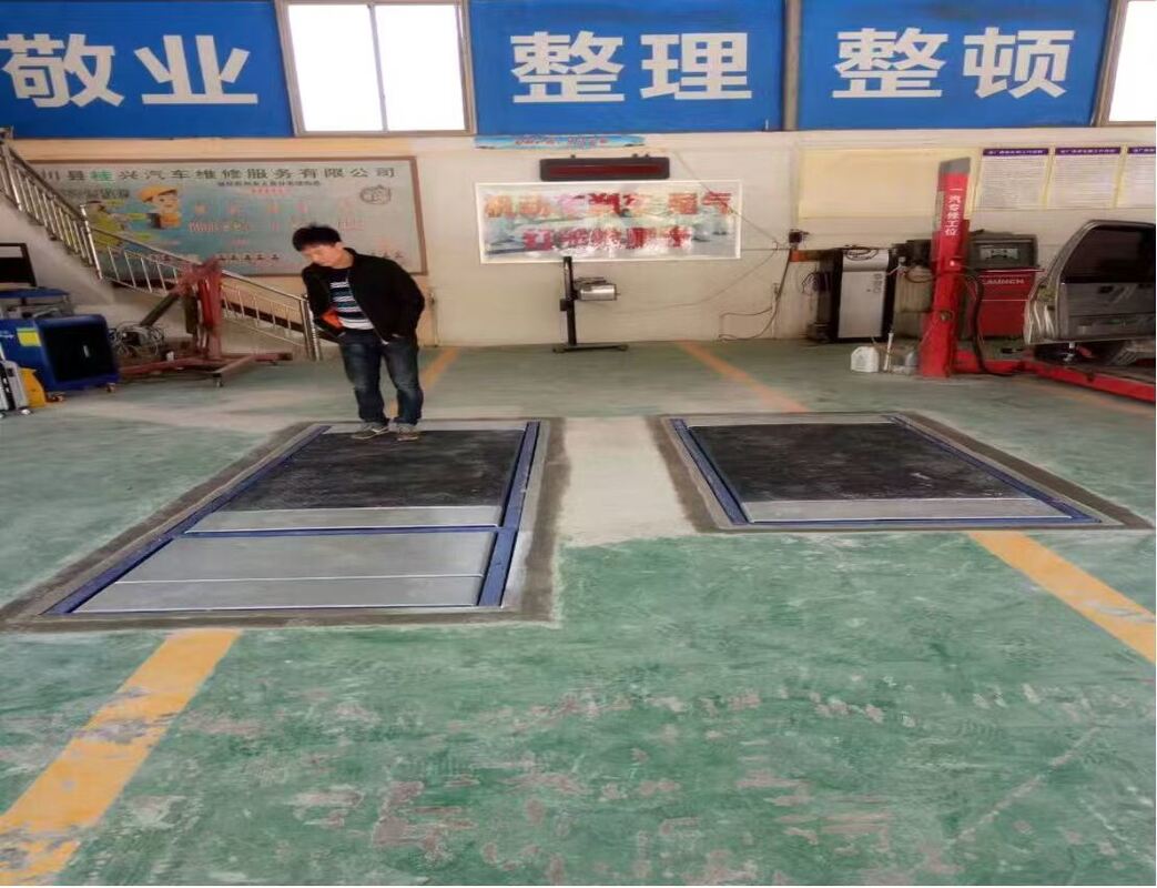 Cartesykj Luxury เครื่องทดสอบเบรคแบบแบน 3T 10T 15T อุปกรณ์ตรวจสอบยานพาหนะช่องทางทดสอบยานพาหนะ 2CTHPB-13 พร้อมระบบกันสะเทือนด้านข้างเพลาโหลดเบรกทดสอบ