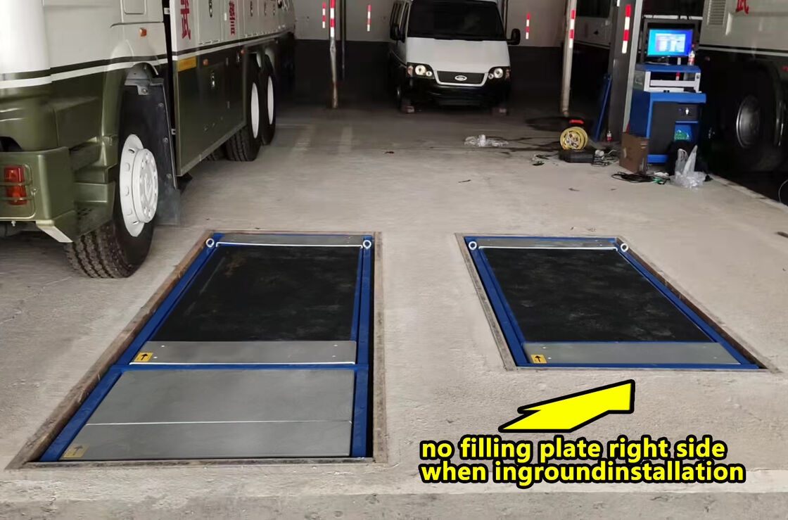 Cartesykj Luxury เครื่องทดสอบเบรคแบบแบน 3T 10T 15T อุปกรณ์ตรวจสอบยานพาหนะช่องทางทดสอบยานพาหนะ 2CTHPB-13 พร้อมระบบกันสะเทือนด้านข้างเพลาโหลดเบรกทดสอบ