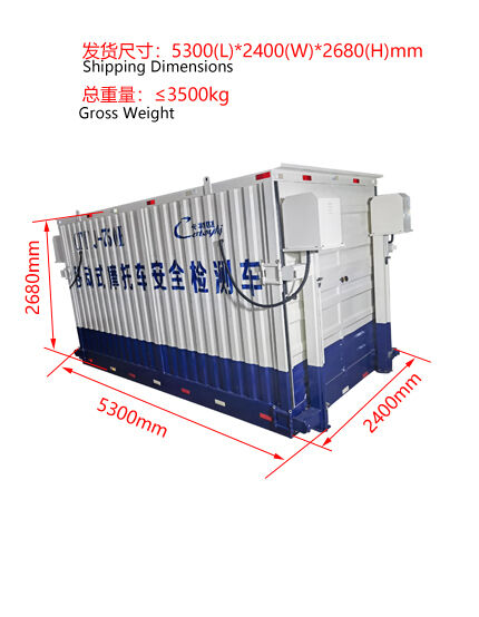 สถานที่ทดสอบรถจักรยานยนต์เคลื่อนที่ Cartesykj Safety Test Line 700kg Load สถานีทดสอบรถยนต์เคลื่อนที่ CTMYJ-750B
