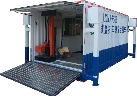 สถานที่ทดสอบรถจักรยานยนต์เคลื่อนที่ Cartesykj Safety Test Line 700kg Load สถานีทดสอบรถยนต์เคลื่อนที่ CTMYJ-750B
